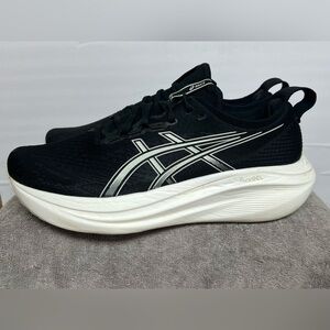 Asics Gel Nimbus 27 Mens Size 13 Black White Running Sneakers Shoes 1011B958